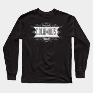 Vintage Columbus, NE Long Sleeve T-Shirt